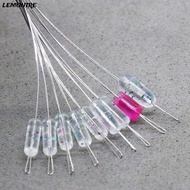 LEMONTRE 90pcs(10Groups) Rubber Bean, Float transparent Fishing Bobber Stopper,  high concentricity 