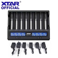 XTAR VC8 Plus 18650 12V DC Input 3A Fast Charging Intelligent LCD Display 21700 Battery Charger