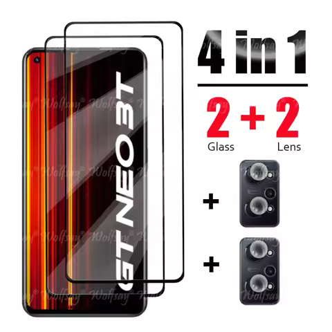 For Realme GT NEO 3T Glass For Realme GT NEO 3T Tempered Glass Screen Protector Camera Film For Real