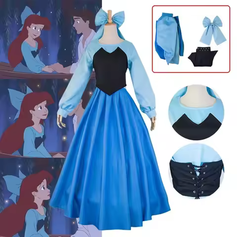 Ariel Costume The Little Mermaid Cosplay Costume Ariel Princess Dress Suits Halloween Carnival Adult