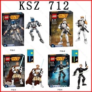 SQ5 4 styles Constraction KSZ 712 Force Awakens Star War Figures Compatible Lego Action Figure Model