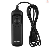 YouPro E3 Type Shutter Release Cable Timer Remote Control 1.2m/3.9ft Cable Replacement for Canon G10/ G11/ G12/ G15/ G1X/ SX50/ 700D/ EOS/ 1300D Pentax K-5/ K-5  G&amp;M-2.20