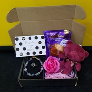 Luxurious Surprise Gift Box~Natural Crystal Set~September Birthstone~Sapphire & Clear Quartz 九月~蓝宝石