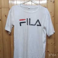 Fila 白色 短袖上衣 短t 白衣 二手 #新春跳蚤市場