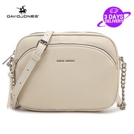 David Jones Paris women handbag pu leather female crossbody bag smal chain lady shoulder bag