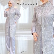 DeZaenab set Outer 3in1 | setelan celana | setcel oneset tile bordir sequin utk pesta kondangan sera
