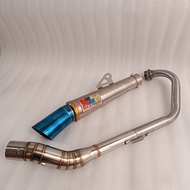 NLK Exhaust Canister Conical Stainless pipe For Tmx 125/150 Skygo 125/150 Raider 150carb/fi