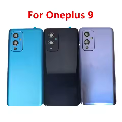 Oneplus9 Housing For Oneplus 9 One Plus 6.55" Glass Battery Back Cover Repair Replace Door Phone Rea