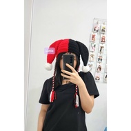 HANDMADE Joker BEANIE BUNNY HAT/Joker EARFLAP/HALLOWEEN BUNNY HAT/VIRAL/FASHION KOREA AESTHETIC/Kawa
