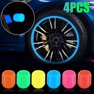 Luminous Valve Caps Fluorescent Night Glowing Hub Wheel Motorcycle Bicycle Tyre L5e4