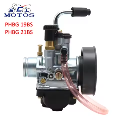 Sclmotos- PHBG 19BS 21mm Motorcycle Carburetor Carb Racing 2T carburedor For Yamaha YQ50 NS50 CS50Z 