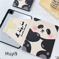 INS Creative Cartoon Funny Cute Panda For IPad10.2 360° Swinging Strut Shell Ipad10th Cover Mini6 Case Ipad9.7 Cover Air4 10.9 Case Pro11/ipad12.9 Anti-bending Cover IpadGen9 Shell