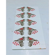 Water stickers for mini jaws or jaws 2.5 and 2.7 cm