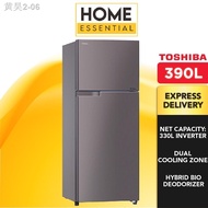 Toshiba refrigerator Toshiba 390L Inverter 2 Door Refrigerator GR-A39MBZ(DS) Peti Sejuk Peti Ais