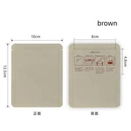 Original 100pcs High Quality Aluminum Foil Kraft Paper Coffee Drip Sachet Snack Bags Three Side Seal