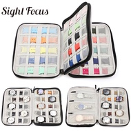 18 Slots Travel Watch Organizer Watch Box Case Watch Strap Holder Watchband Storage Case For Brand Watch Band Strap Box Double Layer Watch Bag Multifuction pouch Watch Box Storage for iWatch Jewelry Watch Accessory Portable Storage Bag USB Cable Data Cord