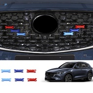 Car Front Grill Tirm Cover Front Face Decoration Molding Accessories for  -5 CX5 2022-2023
