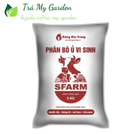Phân Bò Sfarm Ủ Vi Sinh Bao 5kg phân bò giúp mướt cây bóng lá sai hoa trĩu quả phân bò cho cây trồng