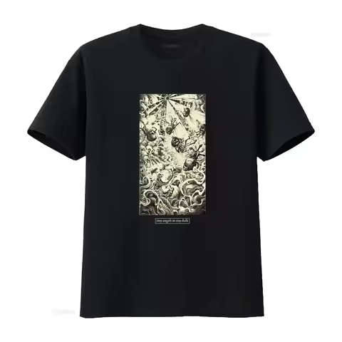 FIT FOR AN AUTOPSY 'Tiny Angels In Tiny Hells' Print T Shirt Unique Art Design Perfect Alternative F