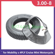3.00-8 tire 300-8 Scooter Tyre & Inner Tube for Mobility s 4PLY Cruise Mini Motorcycle