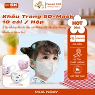 Medical mask for babies, 5D Pro Famapro mask, 3 layers of antibacterial, (Famart - 5D Pro)