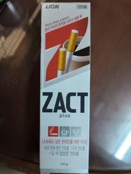 LION ZACT PLUS  漬脫去煙漬牙膏