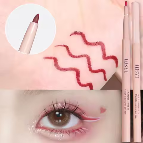 Ultra-fine Gel Eyeliner Pencil Rose Brown Under Eye Liner Pen Waterproof Matte Aegyosal Lying Silkwo