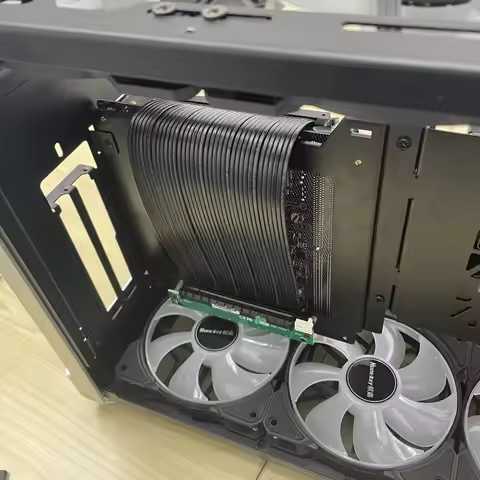 Mini Chassis PCIe 4.0 X16 Riser Cable Double Reverse for RTX3060/3090 Graphics Cards ITX A4 PC Case 