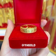 แหวนทอง1สลึงYHGOLD มังกรหยินหยาง ทองคำแท้96.5%