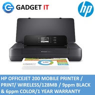 HP OFFICEJET 200 MOBILE / Print / Wireless / 128MB / 9ppm black & 6ppm color /  1 year Warranty