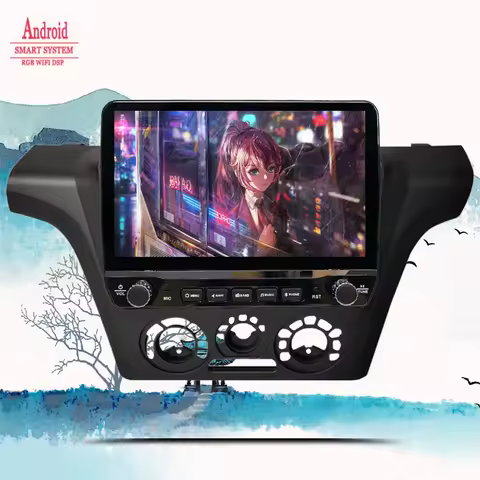 10'' 8G+128G Android14 Car Radio FM AM Stereo Audio Video DVD Player GPS Navigation For Mitsubishi O