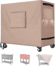 Cooler Cart Cover Outdoor 80 qt Cooler Cover Waterproof UV Resistant 420D Oxford Fabric Fit for Most