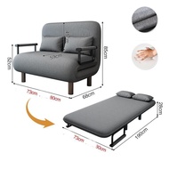 Sofa Bed เตียงโซฟา โซฟาปรับเอนนอนพับได้อเนกประสงค์ ปรับเอนได้ สามารถพับได้ เหมาะกับ Condo ห้องนอนเล็