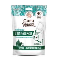 Guru Nanda 2-in-1 Dental Floss Picks (40-Count)