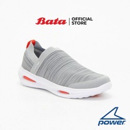 Bata Power Men's Sport Walking Shoes Sneakers DD300 Slip On Gray 8182348