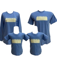 Kaos Couple Keluarga Berbahan Katun Warna Biru Langit Harga Satuan Baju Dewasa Pasangan Wanita Motif