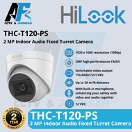 HILOOK by Hikvision CCTV THC-T120-PS Fixed Turret 2MP Indoor Audio Camera