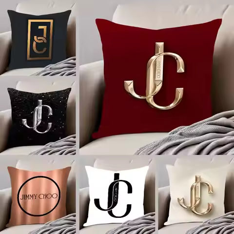 JC Pillow Case Pattern Printed Pillowcase for Living Room Sofa Cushion Cover & Bedroom Decor