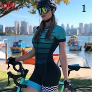 Women's Slim One-Piece Cycling Jersey MTB Mountain Bike Road Bike Cycling One-Piece Clothing