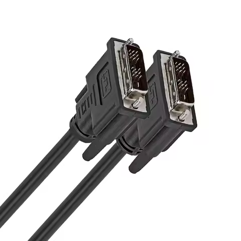 DVI Cable 18+1 Single Link DVI-D to DVI-D Monitor Cable DVI Video Cable Cord 1080P DVI Male to Male 