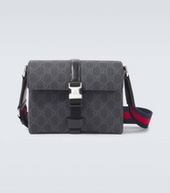 Gucci GG Mini leather-trimmed crossbody bag