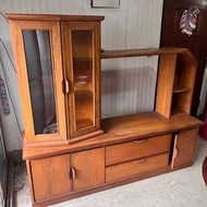 實木 電視櫃 二手傢俱 展示櫃 收納櫃 柚木色 復古 懷舊 老傢俱 木製 早期