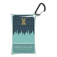 BANDAI - 鬼滅之刃 鬼滅の刃 日版 PVC 透明 雙開口 散紙包 零錢包 匙扣 鑰匙扣 小物袋 防水 便携 2020年款 圖紋系列 鬼殺隊 霞柱 霞之呼吸 (時透無一郎)