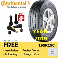 195R15C Continental VanContact™ AP (Installation) NEW TYRE TIRE TAYAR Baru Pasang Van Hiace Nissan N