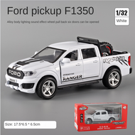 Xe Đồ Chơi 1:32 Ford F350 Xe Hợp Kim Model Bánh Xe Dự Phòng Xe Địa Hình Force Âm Thanh Và Ánh Sáng T