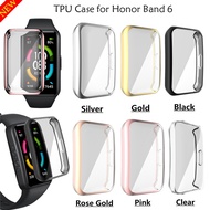 TPU Protective Cover for Honor Band 6 Watch Case Soft Silicone Full Coverage Screen Protector for Huawei Honor Band Accessories