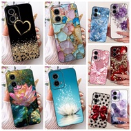 Case For Motorola Moto G24  G 24Power Cover TPU Popular Butterfly flower Painted Soft Silicone Phone