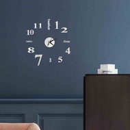 [Meimeier] Chinese English Number Mirror Wall Sticker Clock diy Wall Clock Creative Wall Clock
