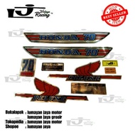 MERAH HONDA Striping c70 sticker c70 strip c70 sticker red c70HONDA