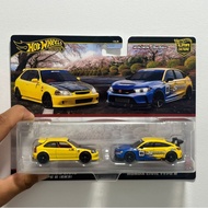 Hot Wheels 2025 Car Culture Twin Pack 99' Honda Civic Type R EK9 & FL5 (original)